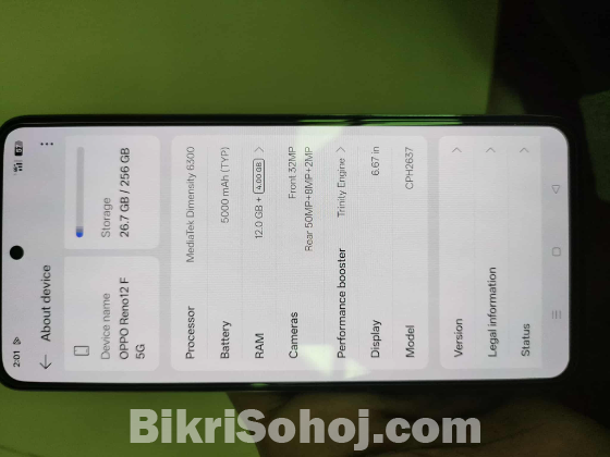Oppo reno 12f